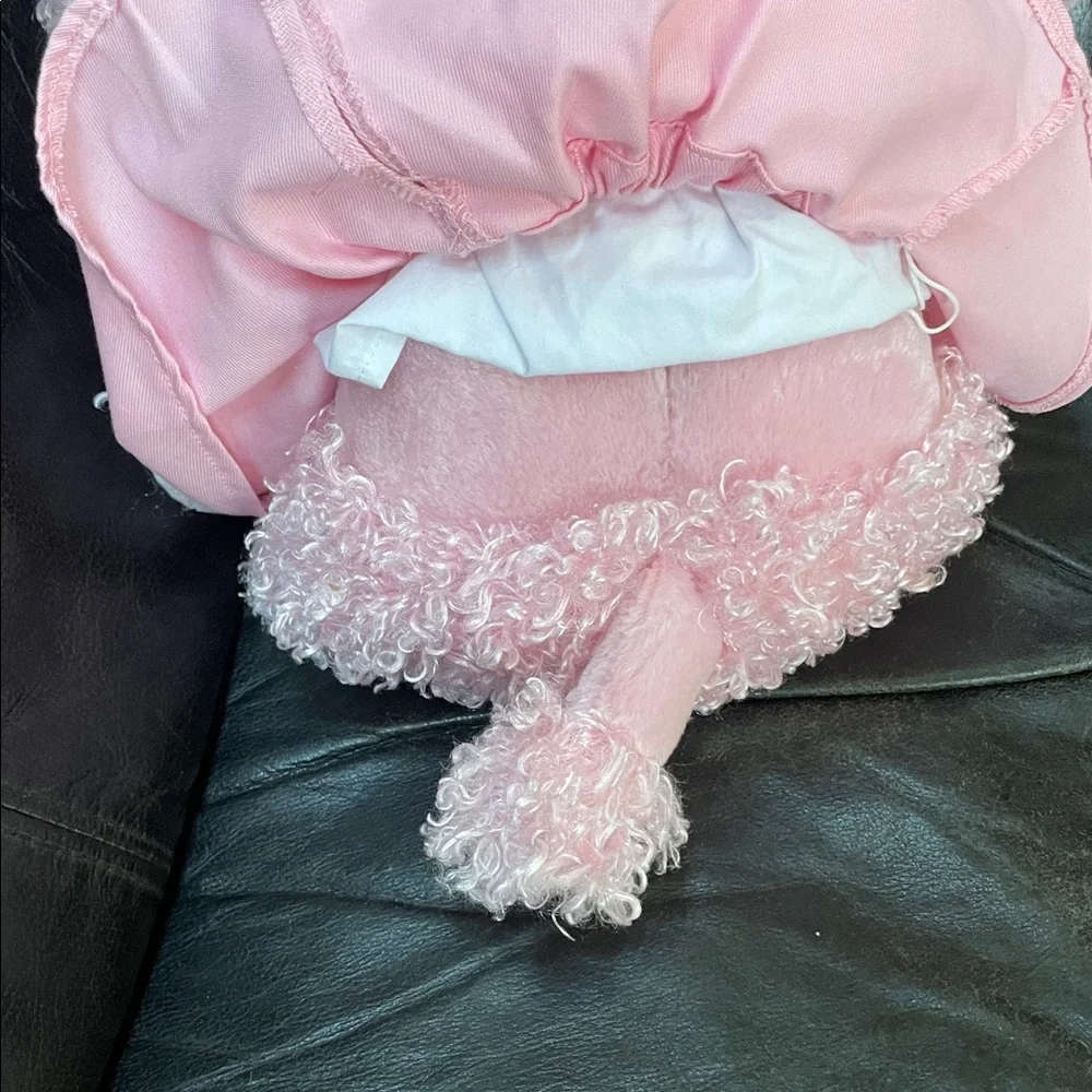 Build-A-Bear Pink Poodle Plush with Curly Fur and Fun Outfit and Accessories - Picture 6 of 13